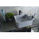 Раковина Gid Gm965 53338 накладная серая матовая 38.5x38.5x13.5