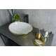 Раковина Gid Nc999 52229 накладная белая / золото 41x34x15