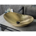 Раковина Gid Gd9811 53340 накладная золотая 61x37x15