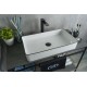Раковина Gid Nc9399 52225 накладная белая / черная 60x34x11
