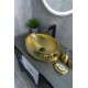 Раковина Gid 9030g 52234 накладная золотая 48x34x15