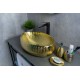 Раковина Gid 9030g 52234 накладная золотая 48x34x15