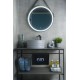 Раковина Gid Gm969 53335 накладная серая матовая 41x41x18