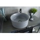 Раковина Gid Gm969 53335 накладная серая матовая 41x41x18
