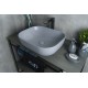 Раковина Gid Gm1302 53336 накладная серая матовая 50x40x14
