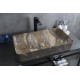 Раковина Gid Mnc396T 54475 накладная под камень глянцевая 60x34x11