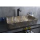 Раковина Gid Mnc396T 54475 накладная под камень глянцевая 60x34x11