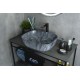 Раковина Gid   54401 накладная под камень глянцевая 50x40x14