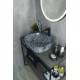 Раковина Gid   54401 накладная под камень глянцевая 50x40x14
