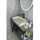 Раковина Gid Mnc596 54457 накладная под камень глянцевая 60x34x11