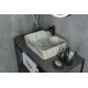 Раковина Gid Mnc605 54460 накладная под камень глянцевая 48x37x13