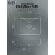 Раковина Gid Mnc605 54460 накладная под камень глянцевая 48x37x13