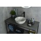 Раковина Gid Mnc487 54435 накладная под камень глянцевая 32x32x14
