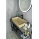 Раковина Gid Mnc595 54456 накладная под камень глянцевая 60x34x11