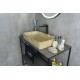 Раковина Gid Mnc595 54456 накладная под камень глянцевая 60x34x11