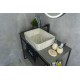 Раковина Gid Mnc600 54459 накладная под камень глянцевая 48x37x13
