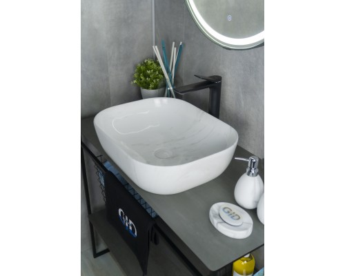 Раковина Gid K397D9 53322 накладная под камень глянцевая 50x40x14