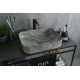 Раковина Gid Mnc597 54458 накладная под камень глянцевая 50x39x13