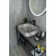 Раковина Gid Mnc597 54458 накладная под камень глянцевая 50x39x13
