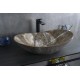 Раковина Gid Mnc811T 54477 накладная под камень глянцевая 61x37x15