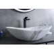 Раковина Gid Mnc811C 54478 накладная под камень глянцевая 61x37x15