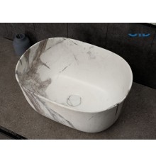 Раковина Gid Mnc9302 54481 накладная под камень матовая 45x32x22