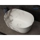 Раковина Gid Mnc9302 54481 накладная под камень матовая 45x32x22