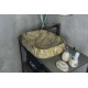 Раковина Gid Mnc186 54423 накладная под камень глянцевая 56x42x14