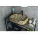 Раковина Gid Mnc186 54423 накладная под камень глянцевая 56x42x14