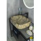 Раковина Gid Mnc186 54423 накладная под камень глянцевая 56x42x14