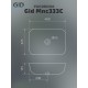 Раковина Gid Mnc333C 54469 накладная под камень глянцевая 46x32.5x13.5