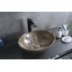 Раковина Gid Mnc138T 54472 накладная под камень глянцевая 41x34x15