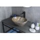 Раковина Gid Mnc138T 54472 накладная под камень глянцевая 41x34x15