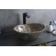 Раковина Gid Mnc138T 54472 накладная под камень глянцевая 41x34x15