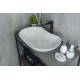 Раковина Gid Mnc503H012 54464 накладная под камень глянцевая 66.5x41x12