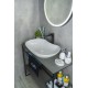 Раковина Gid Mnc503H012 54464 накладная под камень глянцевая 66.5x41x12