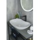Раковина Gid Mnc503H012 54464 накладная под камень глянцевая 66.5x41x12