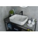 Раковина Gid Mnc190 54426 накладная под камень глянцевая 50x39x13