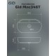 Раковина Gid Mnc346T 54471 накладная под камень глянцевая 61x41x14