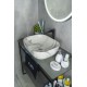 Раковина Gid K397G125 54402 накладная под камень глянцевая 50x40x14