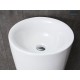 Раковина Gid Nb130w 81118 накладная белая 41x41x85