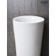Раковина Gid Nb130w 81118 накладная белая 41x41x85