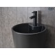 Раковина Gid Nb131bm 81120 накладная черная матовая 40x40x84