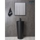 Раковина Gid Nb131bm 81120 накладная черная матовая 40x40x84