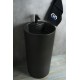 Раковина Gid Nb135bg 81109 накладная черная графит 45x45x85