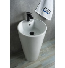 Раковина Gid Nb131 81112 накладная белая 40x40x84