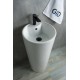 Раковина Gid Nb131 81112 накладная белая 40x40x84