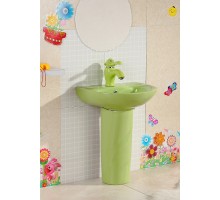 Раковина Gid Nb192-G 69907 накладная с пъедесталом зеленая 43x36x51