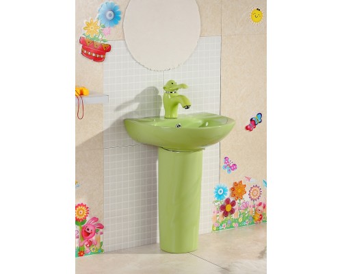 Раковина Gid Nb192-G 69907 накладная с пъедесталом зеленая 43x36x51 Раковина Gid Nb192-G 69907 накладная с пъедесталом зеленая 43x36x51