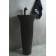 Раковина Gid Nb132bg 81114 накладная под черная  графит 41x41x84